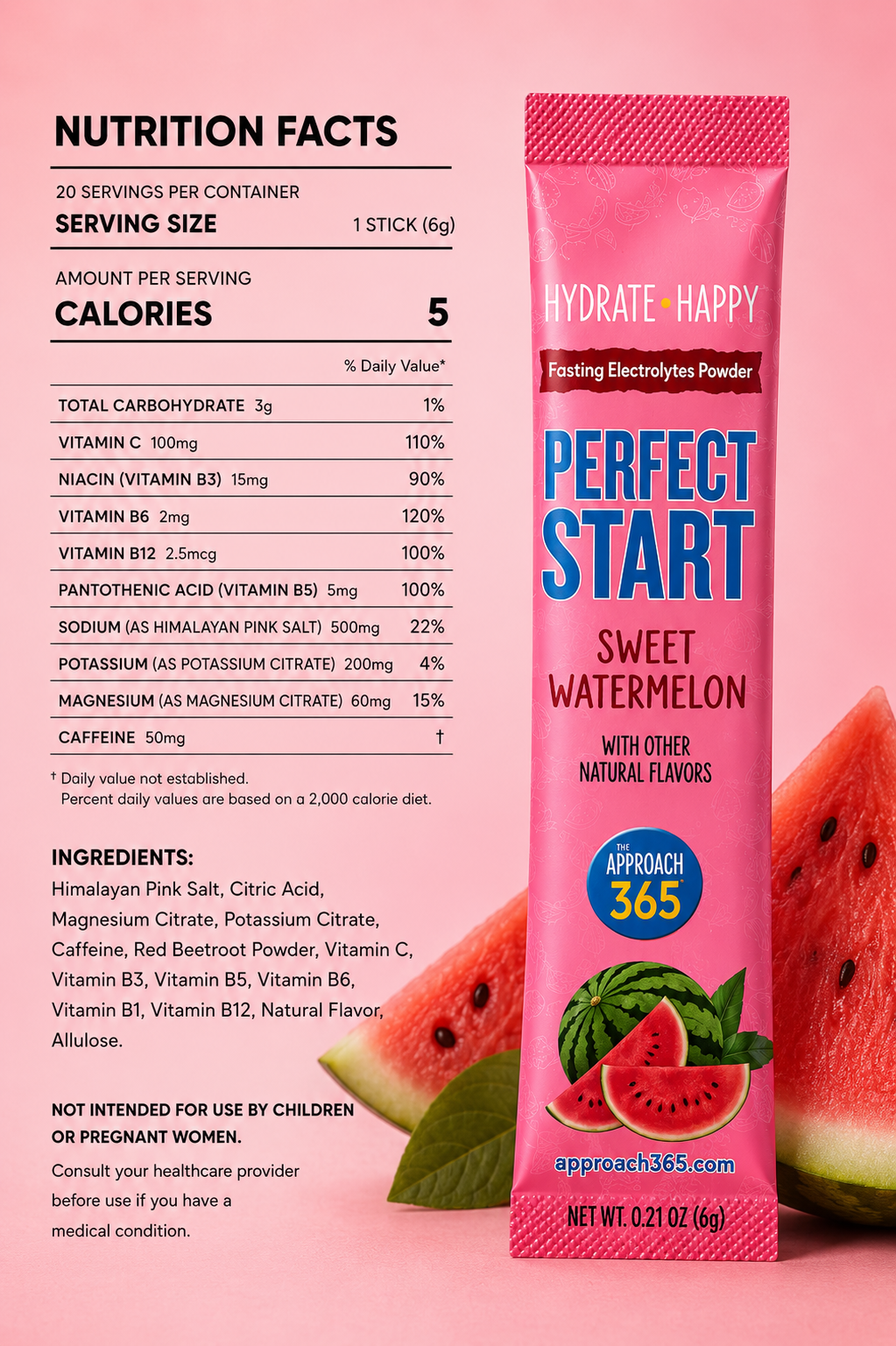 Perfect Start Electrolytes -Sweet Watermelon