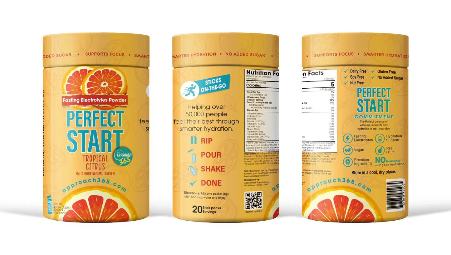 Perfect Start Electrolytes - Tropical Citrus - PRE-ORDER
