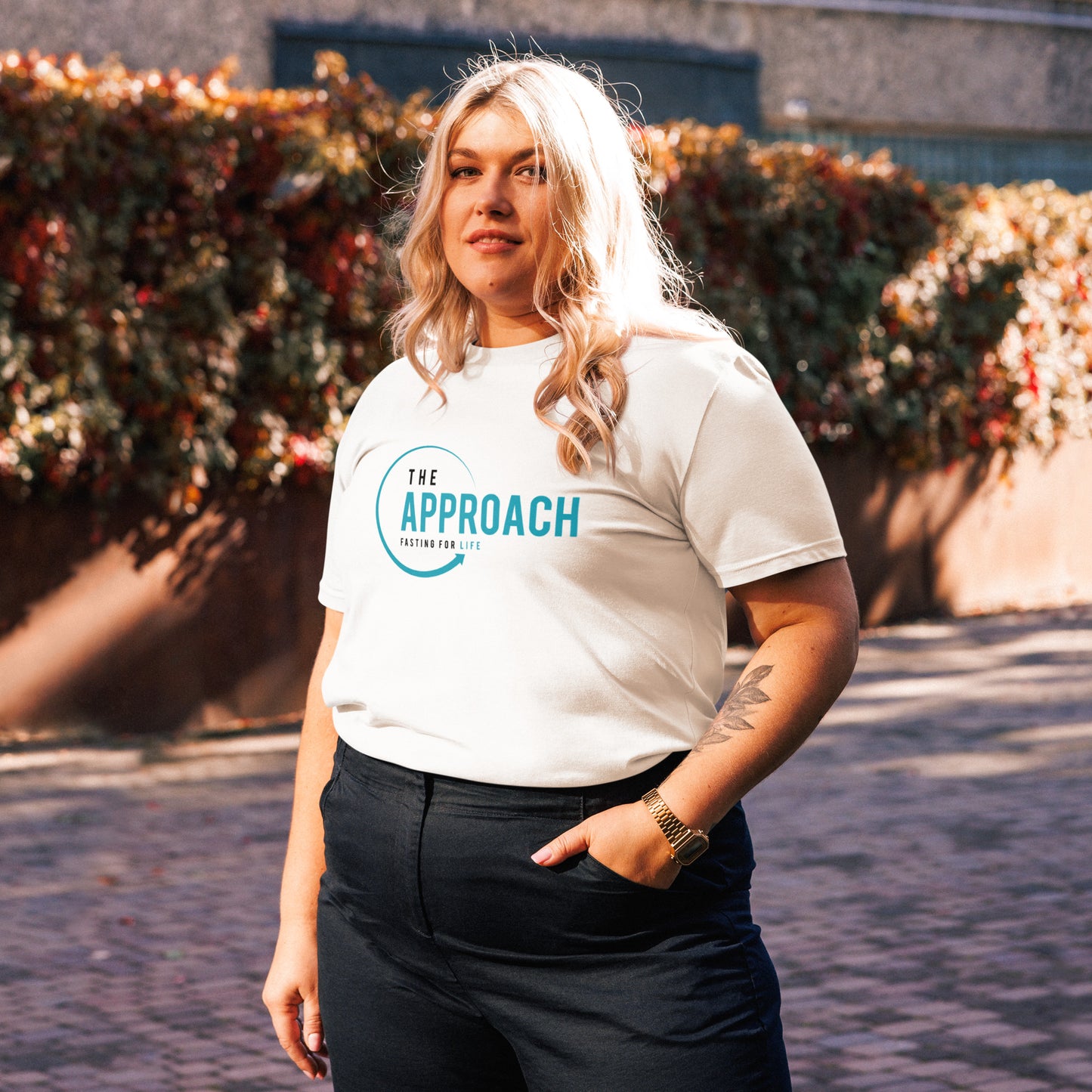 The Approach Unisex White Tee